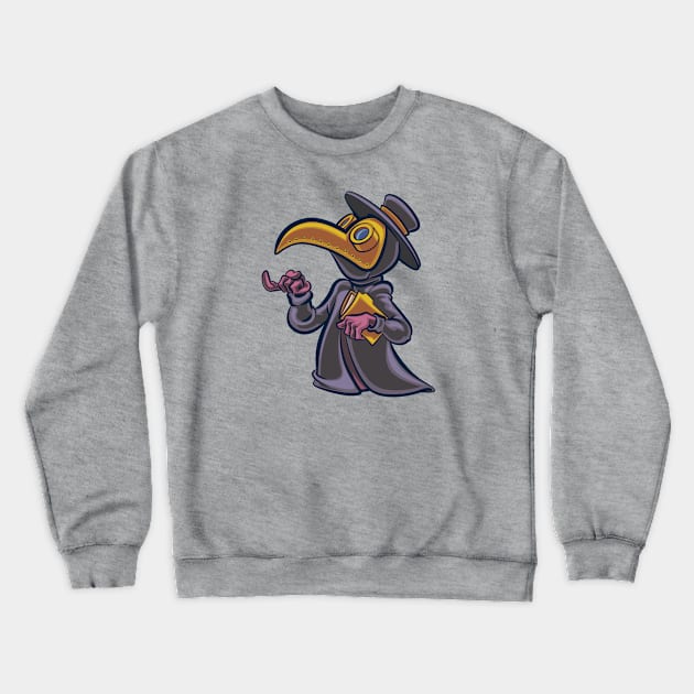 Plague Dr Crewneck Sweatshirt by majanation